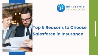 Top 5 Reasons to Choose Salesforce in Insurance