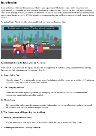 Browsing Insurance claims: What to Do After a Mishap and How Your Car Insurance