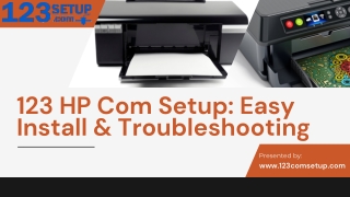123 HP Com Setup Easy Install & Troubleshooting