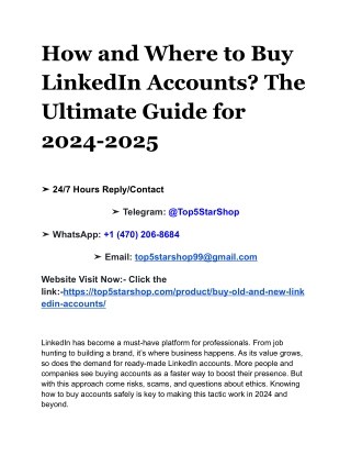 how and where to buy linkedin accounts