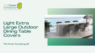 Large Outdoor Dining Table Covers | the Cover Company UK