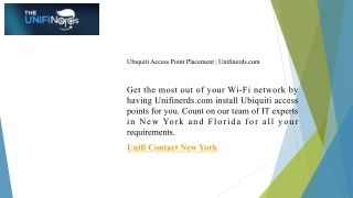 ubiquiti access point placement unifinerds com