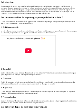 Les incontournables du rayonnage : pourquoi choisir le bois ?