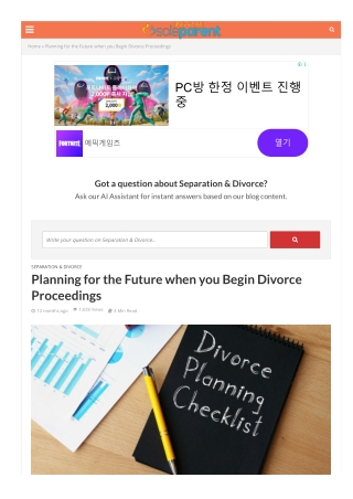 Planning for the Future when you Begin Divorce Proceedings