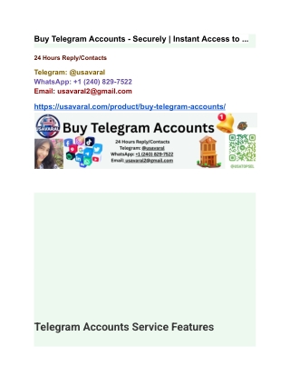 buy telegram accounts securely instant access to