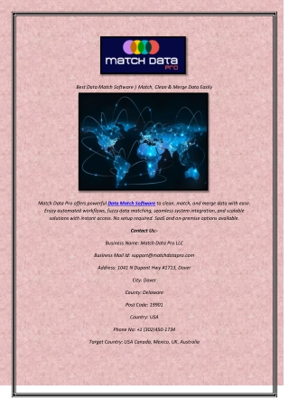 Best Data Match Software  Match, Clean & Merge Data Easily