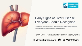 Early Signs of Liver Disease Everyone Should Recognise