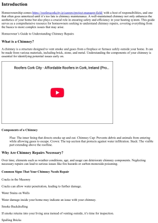 Homeowner’s Guide to Understanding Chimney Repairs