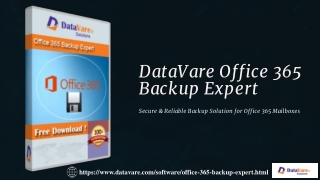 datavare office 365 backup expert