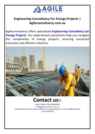 Engineering Consultancy For Energy Projects | Agileconsultancy.com.au