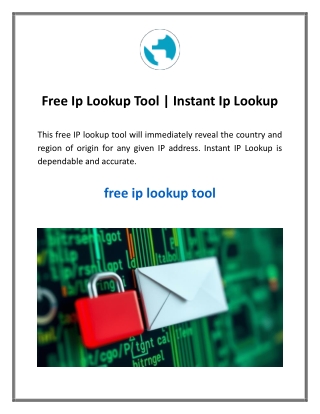 Free Ip Lookup Tool