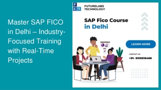Master SAP FICO in Delhi – Industry-Focused Training with Real-Time Projects