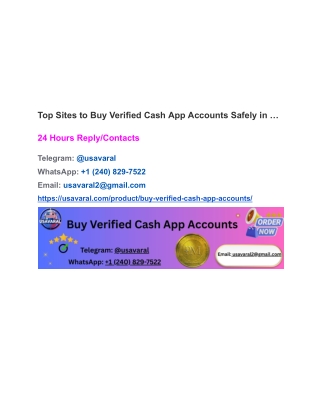 Top Sites to Buy Verified Cash App Accounts Safely in …