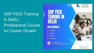 SAP FICO Training in Delhi | Professional Course for Career Growth