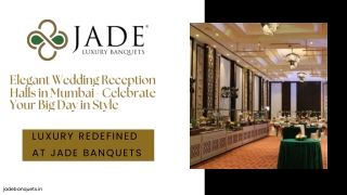 Elegant Wedding Reception Halls in Mumbai