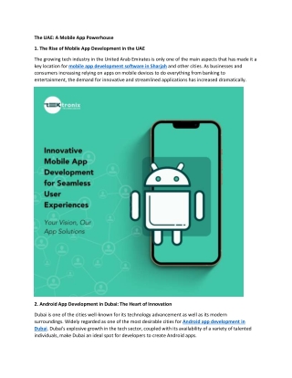 the uae a mobile app powerhouse