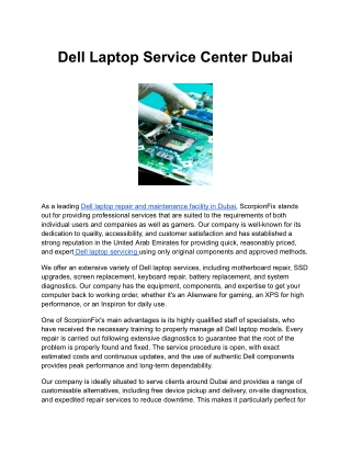 Dell Laptop Service Center Dubai (1)