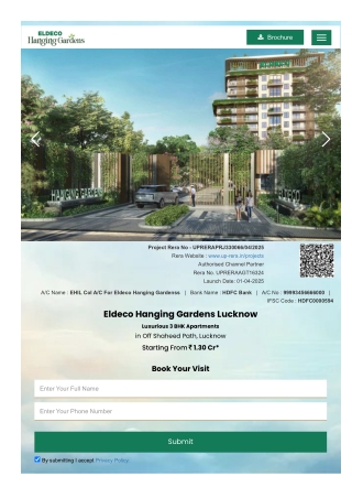 Eldeco Hanging Gardens - New Launch luxurious Flat Lucknow