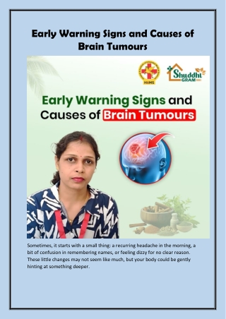 Early Warning Signs and Causes of Brain Tumours