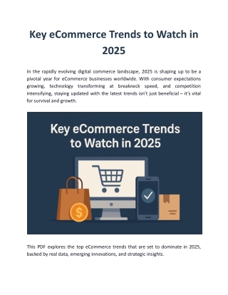 Key eCommerce Trends to Watch in 2025