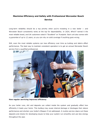 maximise efficiency and safety with professional