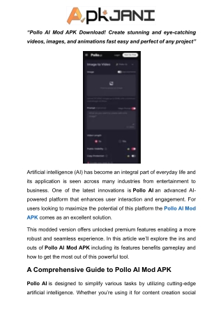 Pollo AI MOD