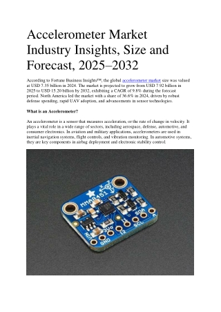 Accelerometer Market