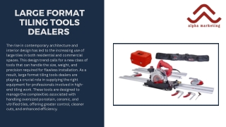 tile cutter
