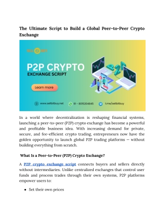 the ultimate script to build a global peer