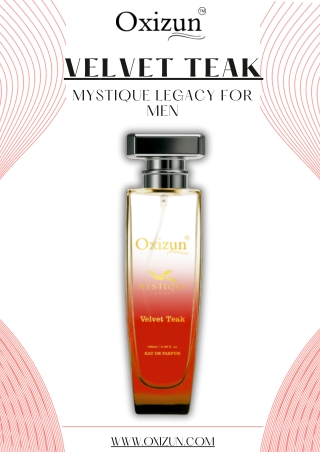Velvet Teak by Oxizun – Long-Lasting Woody Aromatic Eau de Parfum for Men