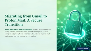 How to Migrate from Gmail to Proton Mail Easily in Steps