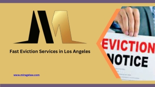 Fast Eviction Services in Los Angeles - Mirage Law