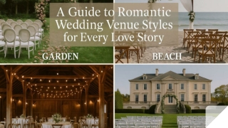 A Guide to Romantic Wedding Venue Styles for Every Love Story