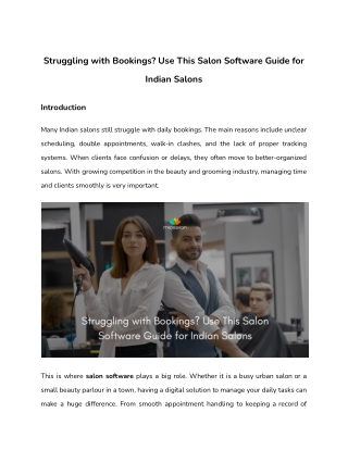Struggling with Bookings_ Use This Salon Software Guide for Indian Salons