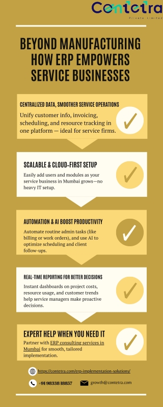 ERP Consulting Services and Solutions by Contetra Private Limited