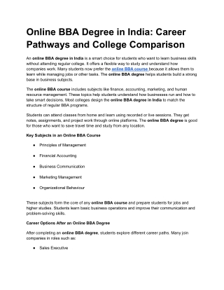 _  Online BBA Degree in India_ Career Pathways and College Comparison