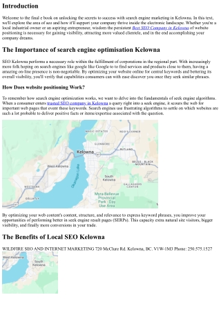 website positioning Kelowna: Unlocking the Secrets to Success