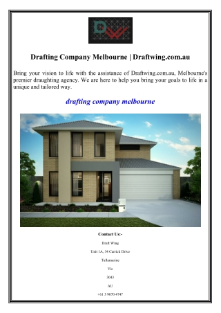 drafting company melbourne draftwing com au