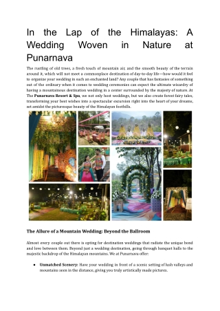 In the Lap of the Himalayas_ A Wedding Woven in Nature at Punarnava