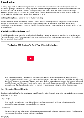 “Building a Strong Brand Identity by using Digital Marketing”