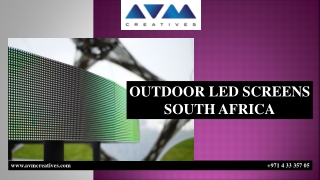 OUTDOOR LED SCREENS SOUTH AFRICA