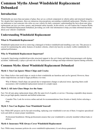 17 Signs You Work With auto glass quotes burlington nc