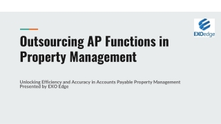 Outsourcing AP Functions in Property Management