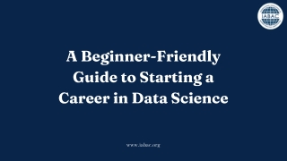 A Beginner-Friendly Guide to Starting a Career in Data Science