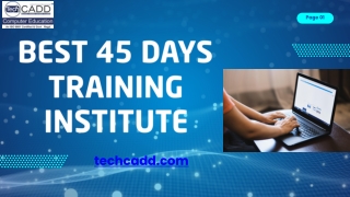 Best 45 Days Industrial Training in Jalandhar