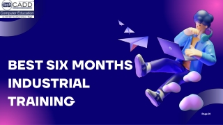 Best Six Months Industrial Training in Jalandhar
