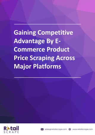 E-Commerce Product Price Scraping Boosts D2C Success
