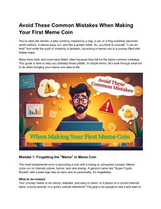 avoid these common mistakes when making your