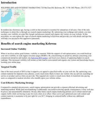 Unlocking the Power of SEO in Kelowna: Tips and Tricks for Success