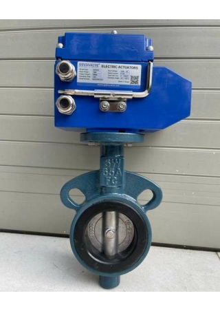 Van bướm bánh răng điều khiển điện - htvietnamvalve